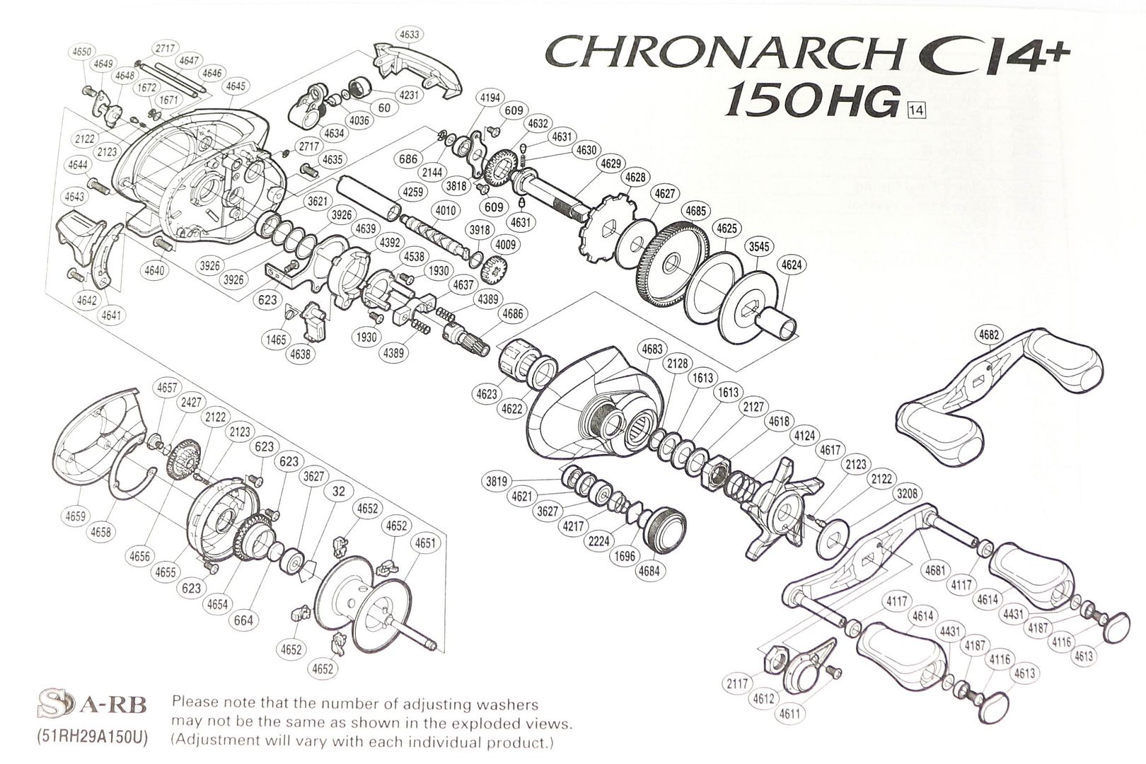Shimano Reel Baitcast Chronarch CI4+ 150 HG Right Hand (6742) eBay